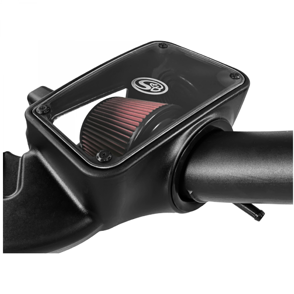 S&B 75-5106-BKJF Cold Air Intake For 09-18 Dodge Ram 1500/ 2500/ 3500 Hemi V8-5.7L Cotton Cleanable Red S&B - Truck Part Superstore