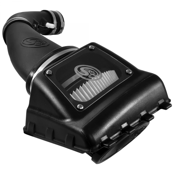 S&B 75-5108D-BKJF Cold Air Intake For 11-16 Ford F250, F350 V8-6.2L Dry Dry Extendable White S&B - Truck Part Superstore