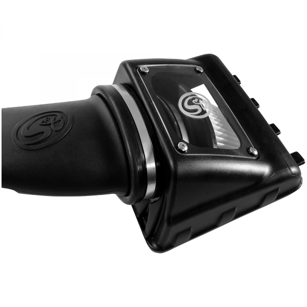 S&B 75-5108D-BKJF Cold Air Intake For 11-16 Ford F250, F350 V8-6.2L Dry Dry Extendable White S&B - Truck Part Superstore