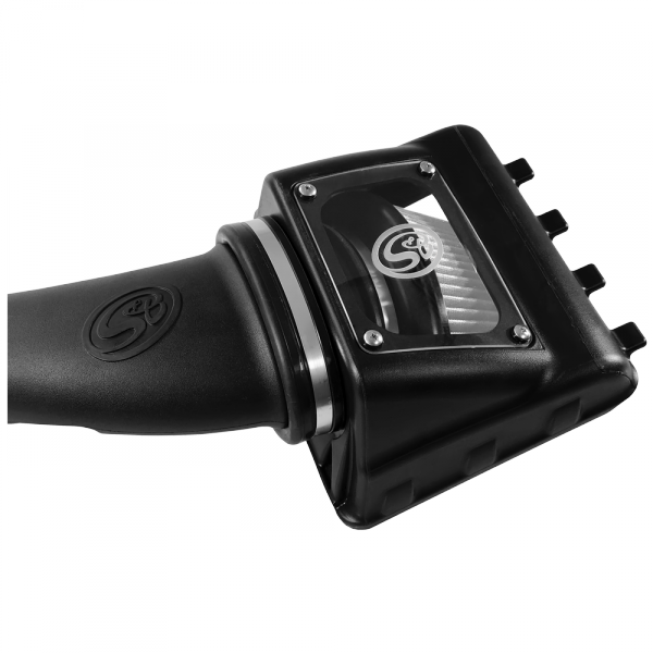 S&B 75-5108D-BKJF Cold Air Intake For 11-16 Ford F250, F350 V8-6.2L Dry Dry Extendable White S&B - Truck Part Superstore