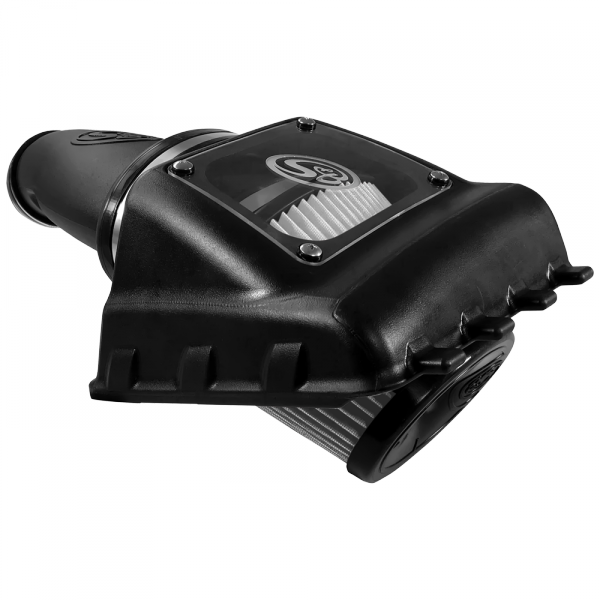 S&B 75-5108D-BKJF Cold Air Intake For 11-16 Ford F250, F350 V8-6.2L Dry Dry Extendable White S&B - Truck Part Superstore