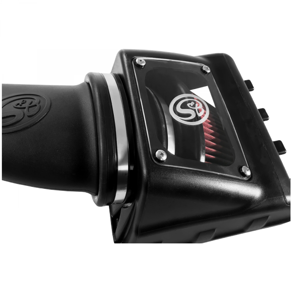 S&B 75-5108-BKJF Cold Air Intake For 11-16 Ford F250, F350 V8-6.2L Oiled Cotton Cleanable Red S&B - Truck Part Superstore