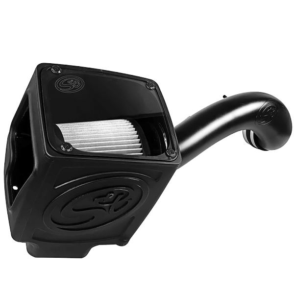S&B 75-5110D-BKJF Cold Air Intake For 16-19 Silverado/Sierra 2500, 3500 6.0L Dry Extendable White S&B - Truck Part Superstore