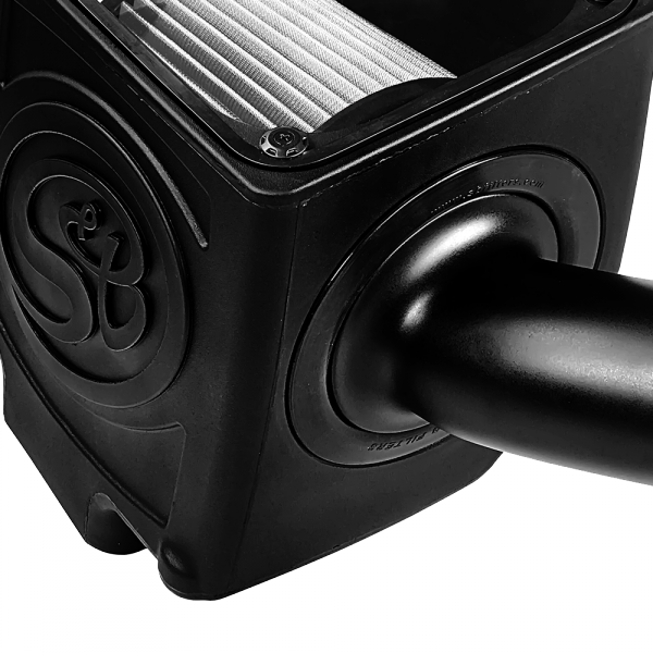 S&B 75-5110D-BKJF Cold Air Intake For 16-19 Silverado/Sierra 2500, 3500 6.0L Dry Extendable White S&B - Truck Part Superstore