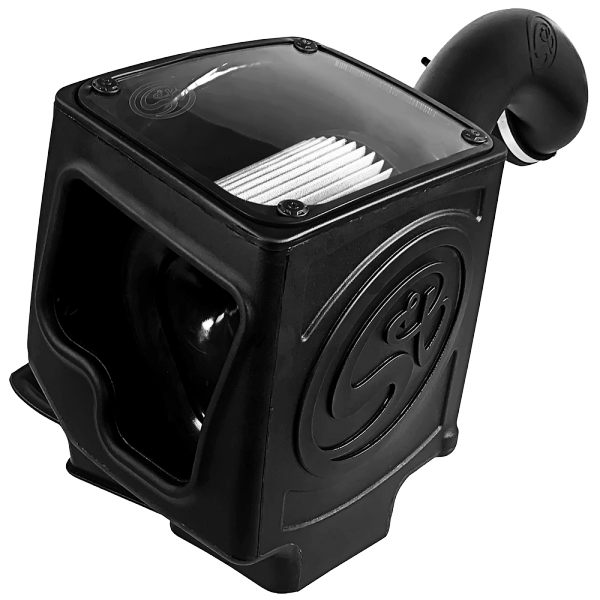 S&B 75-5110D-BKJF Cold Air Intake For 16-19 Silverado/Sierra 2500, 3500 6.0L Dry Extendable White S&B - Truck Part Superstore