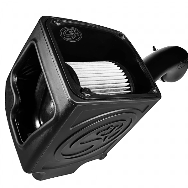 S&B 75-5110D-BKJF Cold Air Intake For 16-19 Silverado/Sierra 2500, 3500 6.0L Dry Extendable White S&B - Truck Part Superstore