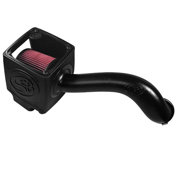 S&B 75-5110-BKJF Cold Air Intake For 16-19 Silverado/Sierra 2500, 3500 6.0L Cotton Cleanable Red S&B - Truck Part Superstore
