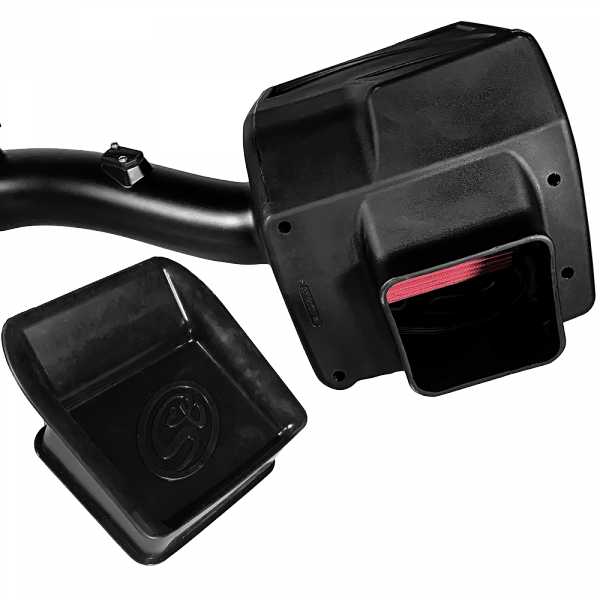S&B 75-5110-BKJF Cold Air Intake For 16-19 Silverado/Sierra 2500, 3500 6.0L Cotton Cleanable Red S&B - Truck Part Superstore
