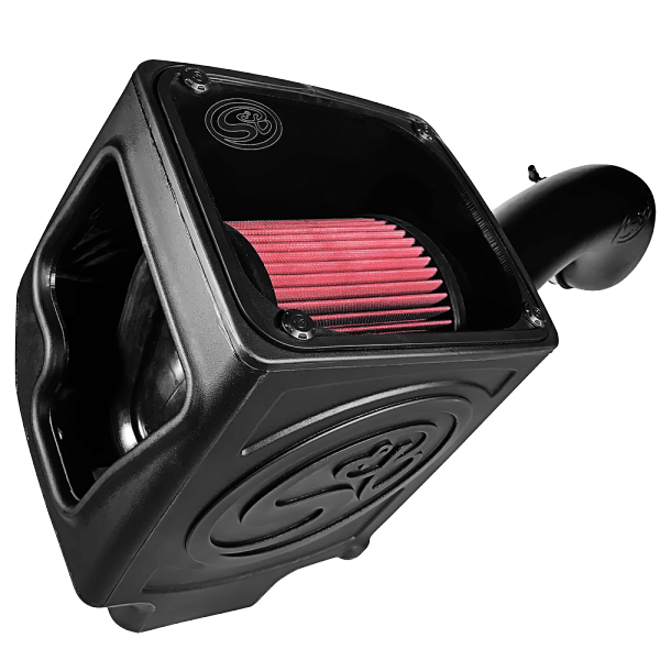 S&B 75-5110-BKJF Cold Air Intake For 16-19 Silverado/Sierra 2500, 3500 6.0L Cotton Cleanable Red S&B - Truck Part Superstore