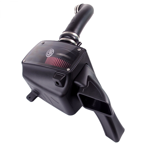 S&B 75-5111-BKJF Cold Air Intake For 03-08 Dodge Ram 2500 3500 5.7L Oiled Cotton Cleanable Red S&B - Truck Part Superstore