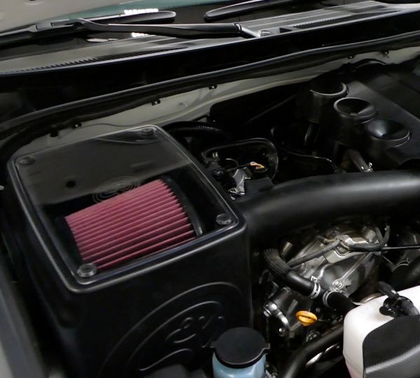 S&B 75-5115-BKJF Cold Air Intake For 10-18 Toyota 4Runner 2010-17 FJ Cruiser 4.0L 4X4 Cotton Cleanable Red S&B - Truck Part Superstore