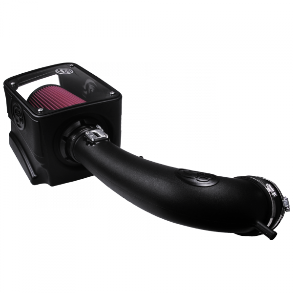 S&B 75-5116-BKJF Cold Air Intake For 17-18 Chevrolet GMC Silverado/ Sierra 1500, Tahoe, Suburban, Yukon, XL, Denali, 5.3L, 6.2L Cotton Cleanable Red S&B - Truck Part Superstore