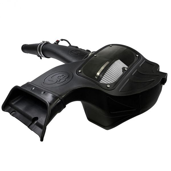 S&B 75-5126D-BKJF Cold Air Intake For 18-19 Ford F150 3.0L Powerstroke Diesel Dry Extendable White S&B - Truck Part Superstore