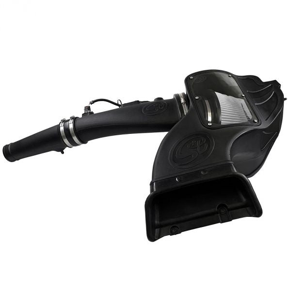 S&B 75-5126D-BKJF Cold Air Intake For 18-19 Ford F150 3.0L Powerstroke Diesel Dry Extendable White S&B - Truck Part Superstore