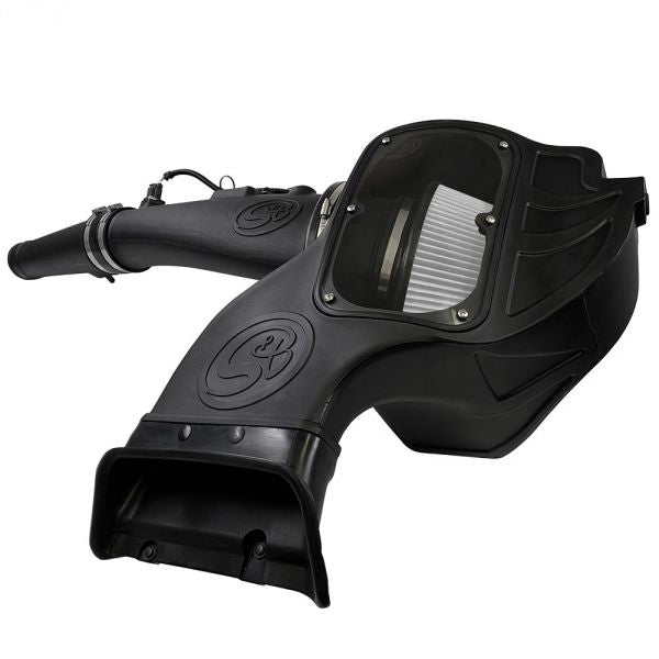 S&B 75-5126D-BKJF Cold Air Intake For 18-19 Ford F150 3.0L Powerstroke Diesel Dry Extendable White S&B - Truck Part Superstore