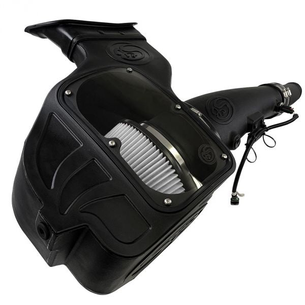 S&B 75-5126D-BKJF Cold Air Intake For 18-19 Ford F150 3.0L Powerstroke Diesel Dry Extendable White S&B - Truck Part Superstore