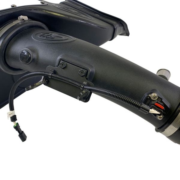 S&B 75-5126-BKJF Cold Air Intake For 18-19 Ford F150 3.0L Powerstroke Diesel Cotton Cleanable Red S&B - Truck Part Superstore