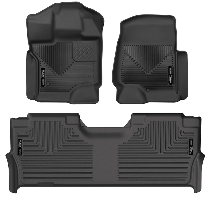 Husky Liners 53468 X-act Contour-Front/2nd Seat Floor Liners for Select Ford F-150, Ford F-150 Lightning