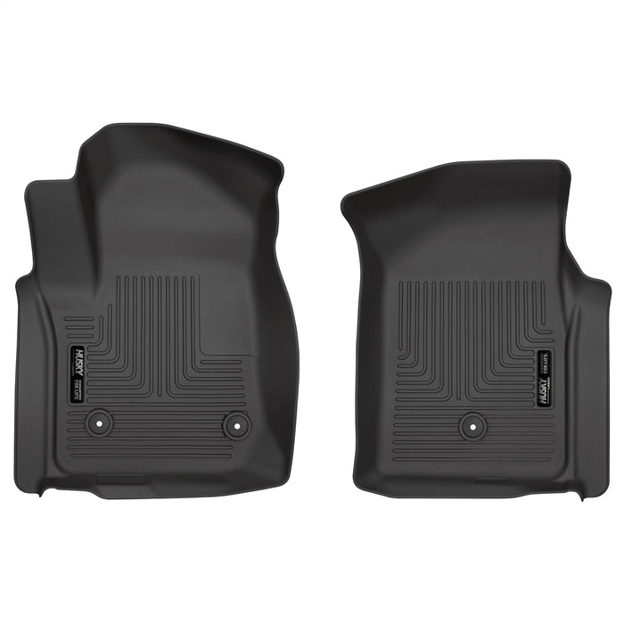 Husky Liners 13201 Weatherbeater-Front Floor Liners for Select Chevrolet Silverado 1500, Chevrolet Silverado LTD, Chevrolet Silverado HD, Chevrolet Silverado HD, GMC Sierra 1500, GMC Sierra Limited, GMC Sierra HD, GMC Sierra HD