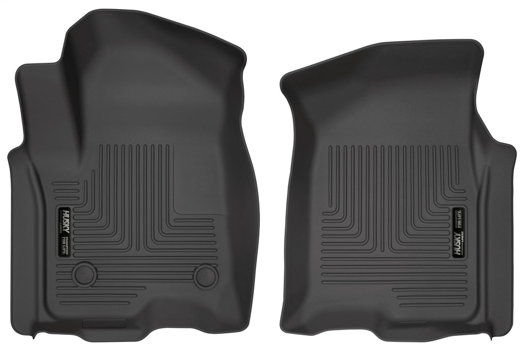 Husky Liners 13211 Weatherbeater-Front Floor Liners for Select Chevrolet Silverado 1500, Chevrolet Silverado LTD, Chevrolet Silverado HD, Chevrolet Silverado HD, GMC Sierra 1500, GMC Sierra Limited, GMC Sierra HD, GMC Sierra HD