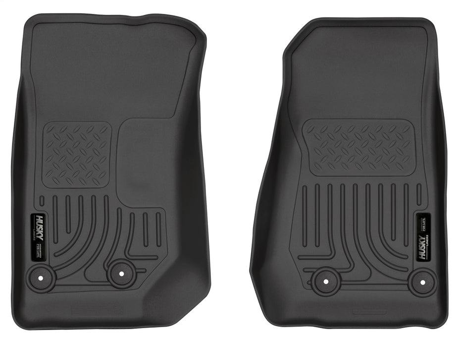 Husky Liners 18041 Weatherbeater-Front Floor Liners for Select Jeep Wrangler, Jeep Wrangler JK