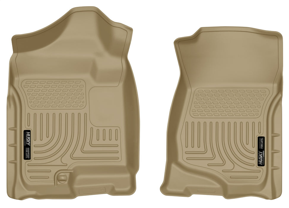 Husky Liners 18203 Weatherbeater-Front Floor Liners for Select Cadillac Escalade, Cadillac Escalade ESV, Cadillac Escalade EXT, Chevrolet Avalanche, Chevrolet Silverado 1500, Chevrolet Silverado HD, Chevrolet Silverado HD, Chevrolet Suburban 1500,