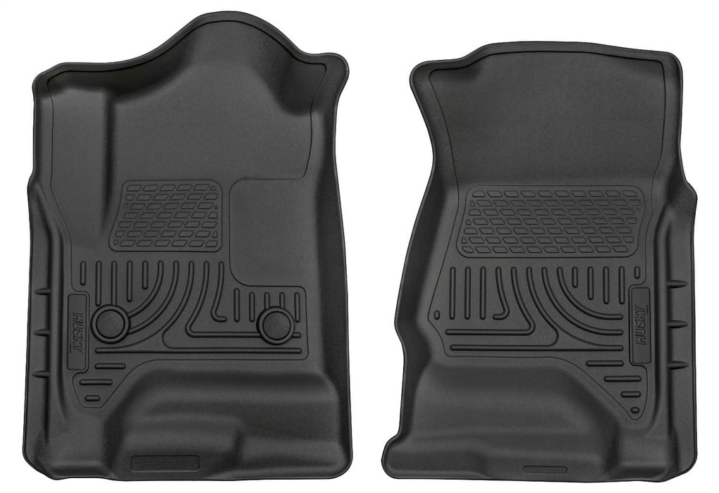 Husky Liners 18231 Weatherbeater-Front Floor Liners for Select Cadillac Escalade, Cadillac Escalade ESV, Chevrolet Silverado 1500, Chevrolet Silverado LD, Chevrolet Silverado HD, Chevrolet Silverado HD, Chevrolet Suburban, Chevrolet Tahoe, GMC Sierra