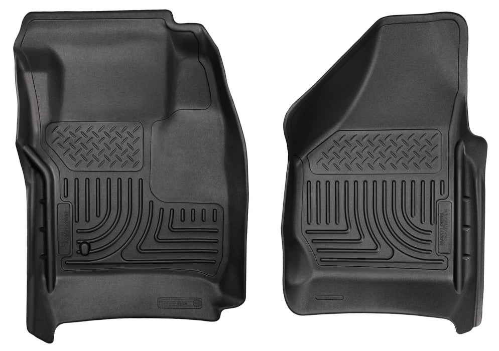 Husky Liners 18381 Weatherbeater-Front Floor Liners for Select Ford F-250 Super Duty, Ford F-350 Super Duty, Ford F-450 Super Duty