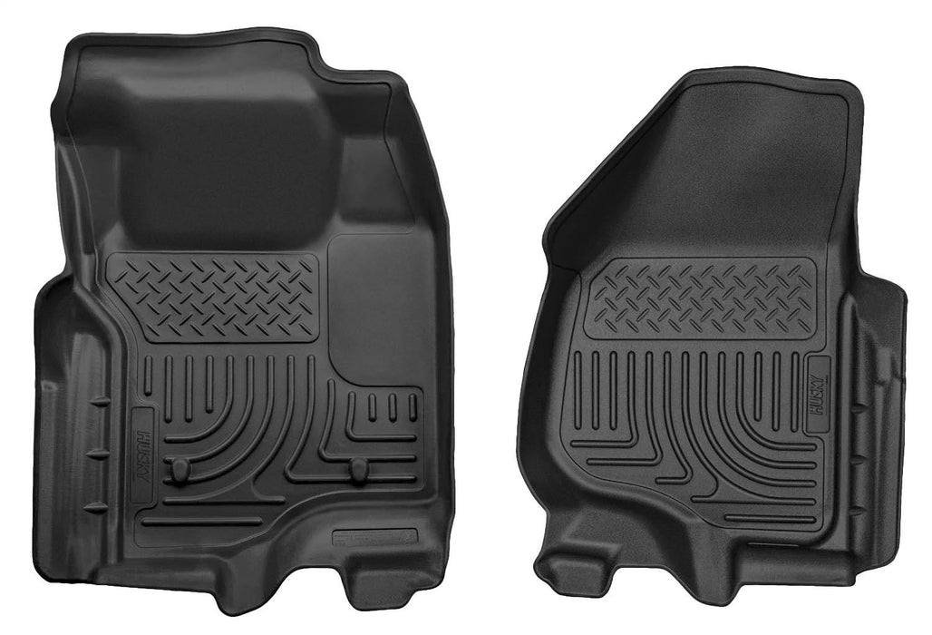 Husky Liners 18731 Weatherbeater-Front Floor Liners for Select Ford F-250 Super Duty, Ford F-350 Super Duty, Ford F-450 Super Duty