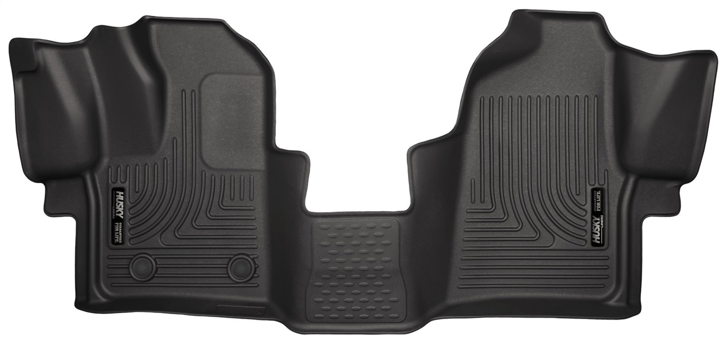 Husky Liners 18771 Weatherbeater-Front Floor Liners for Select Ford Transit-150, Ford Transit-250, Ford Transit-350, Ford Transit-350 HD