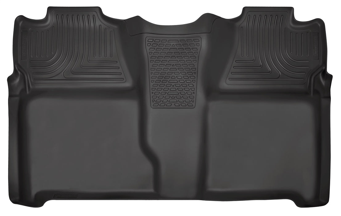 Husky Liners 19201 Weatherbeater-2nd Seat Floor Liner for Select Chevrolet Silverado 1500, Chevrolet Silverado HD, Chevrolet Silverado HD, GMC Sierra 1500, GMC Sierra Classic, GMC Sierra HD, GMC Sierra HD