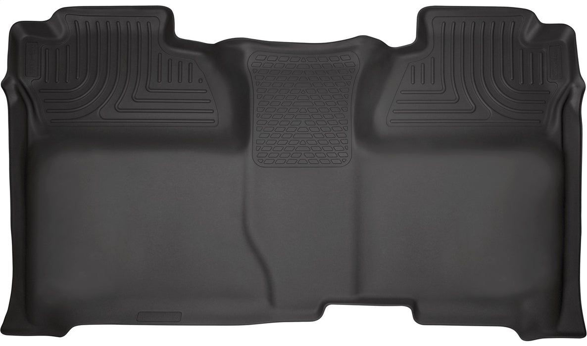 Husky Liners 19231 Weatherbeater-2nd Seat Floor Liner for Select Chevrolet Silverado 1500, Chevrolet Silverado HD, Chevrolet Silverado HD, GMC Sierra 1500, GMC Sierra HD, GMC Sierra HD