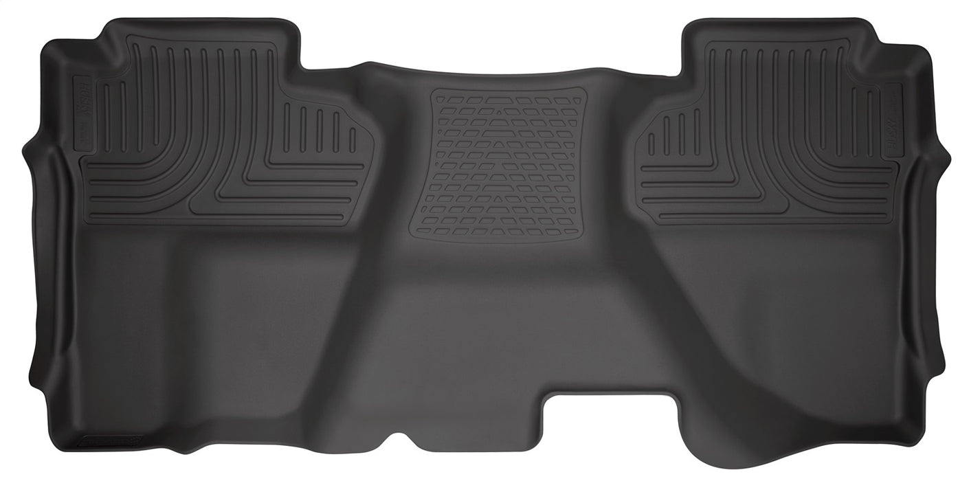 Husky Liners 19241 Weatherbeater-2nd Seat Floor Liner for Select Chevrolet Silverado 1500, Chevrolet Silverado LD, Chevrolet Silverado HD, Chevrolet Silverado HD, GMC Sierra 1500, GMC Sierra Limited, GMC Sierra HD, GMC Sierra HD