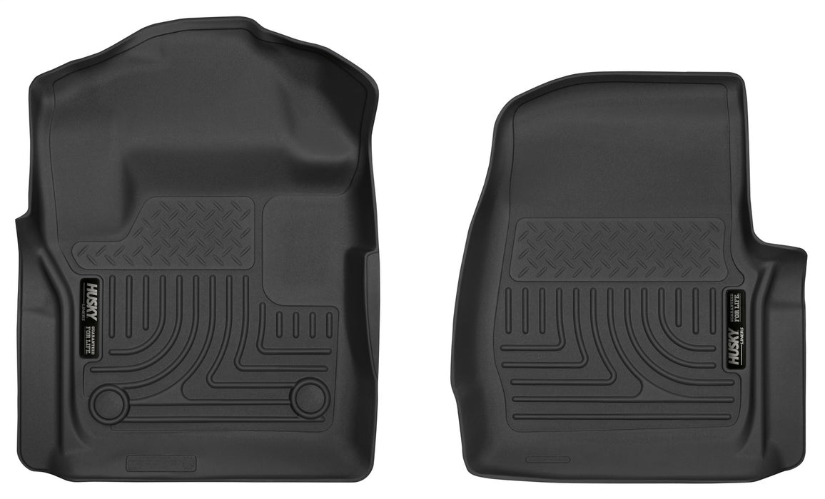 Husky Liners 52721 X-act Contour-Front Floor Liners for Select Ford F-250 Super Duty, Ford F-350 Super Duty