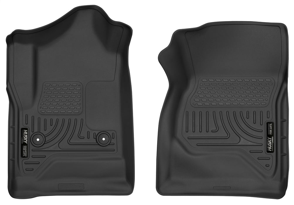 Husky Liners 52741 X-act Contour-Front Floor Liners for Select Chevrolet Silverado 1500, Chevrolet Silverado HD, Chevrolet Silverado HD, GMC Sierra 1500, GMC Sierra HD, GMC Sierra HD