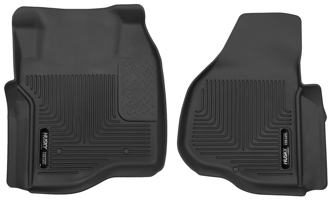 Husky Liners 53301 X-act Contour-Front Floor Liners for Select Ford F-250 Super Duty, Ford F-350 Super Duty, Ford F-450 Super Duty