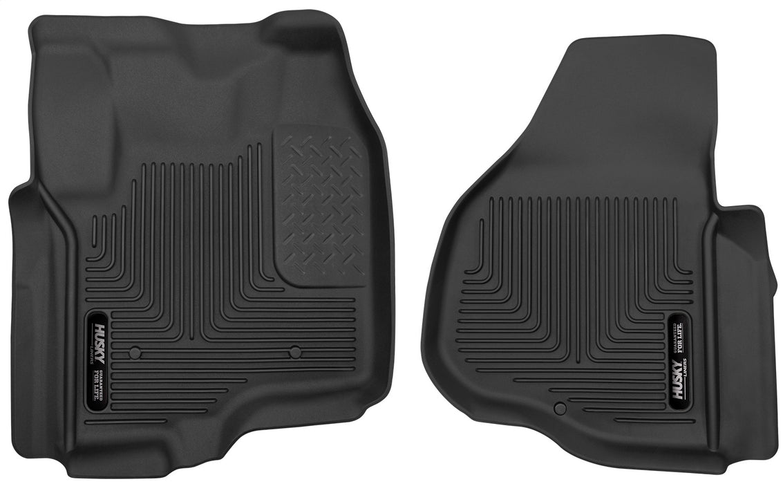 Husky Liners 53321 X-act Contour-Front Floor Liners for Select Ford F-250 Super Duty, Ford F-350 Super Duty, Ford F-450 Super Duty