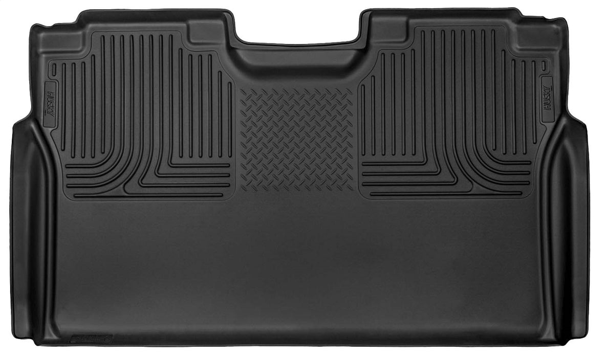 Husky Liners 53491 X-act Contour-2nd Seat Floor Liner for Select Ford F-150, Ford F-150 Lightning, Ford F-250 Super Duty, Ford F-350 Super Duty, Ford F-450 Super Duty