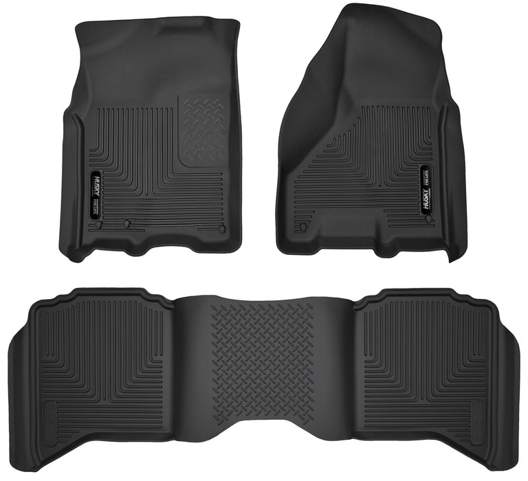 Husky Liners 53608 X-act Contour-Front/2nd Seat Floor Liners for Select Dodge Ram 1500, Dodge Ram 2500, Dodge Ram 3500, Ram 1500, Ram Classic, Ram 2500, Ram