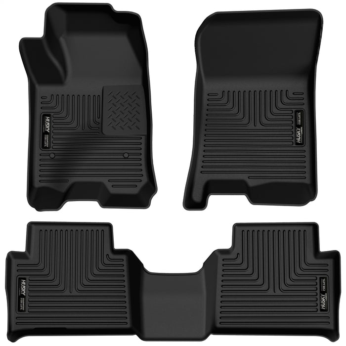 Husky Liners 54978 X-act Contour-Front/2nd Seat Floor Liners for Select Chevrolet Colorado, GMC Canyon