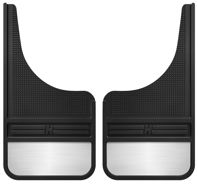 Husky Liners 55001 MudDog Mud Flaps-Rubber Front Mud Flaps-12IN w/Weight for Select Buick Enclave, Buick Rainier, Cadillac Escalade, Cadillac Escalade ESV, Cadillac Escalade EXT, Chevrolet Avalanche, Chevrolet Avalanche 1500, Chevrolet Avalanche 2500,