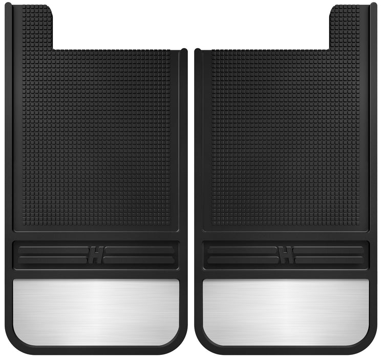 Husky Liners 55101 MudDog Mud Flaps-Rubber Rear Mud Flaps-12IN w/Weight for Select Buick Enclave, Buick Rainier, Cadillac Escalade, Cadillac Escalade ESV, Cadillac Escalade EXT, Chevrolet Avalanche, Chevrolet Avalanche 1500, Chevrolet Avalanche 2500,