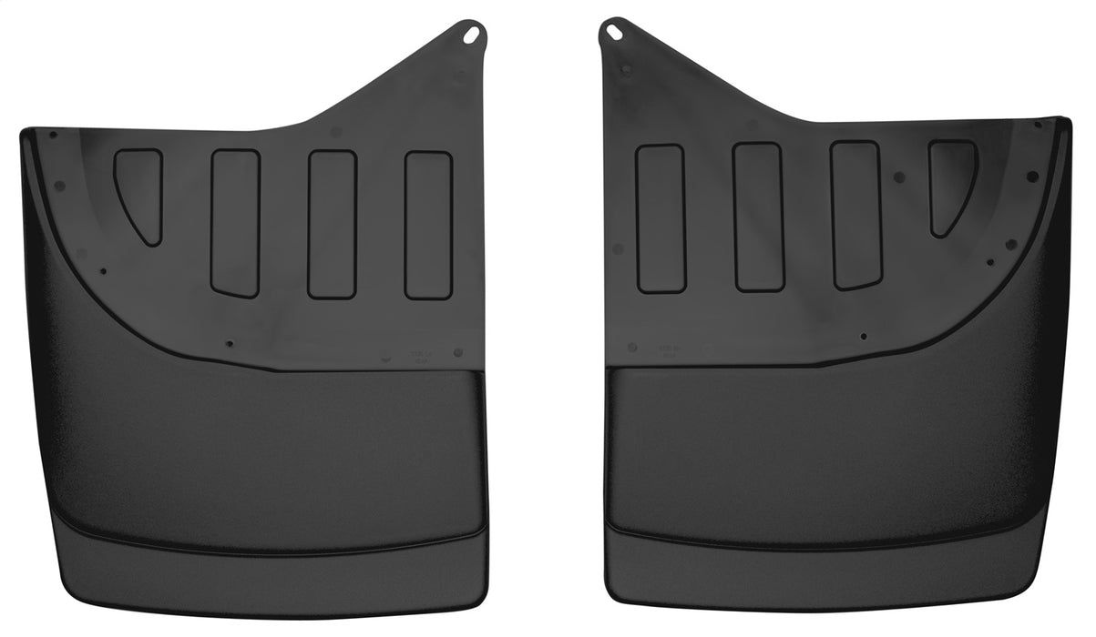 Husky Liners 57351 Custom Mud Guards-Dually Rear Mud Guards for Select Chevrolet Silverado 3500, Chevrolet Silverado Classic, GMC Sierra 3500, GMC Sierra Classic