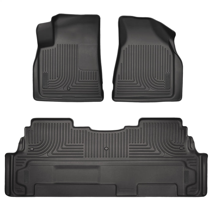 Husky Liners 93441 Weatherbeater-Front/2nd Seat Floor Liners for Select Buick Enclave, Chevrolet Traverse, GMC Acadia, GMC Acadia Limited, Saturn Outlook