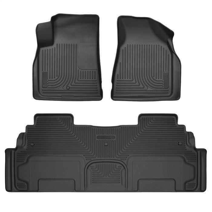 Husky Liners 93451 Weatherbeater-Front/2nd Seat Floor Liners for Select Buick Enclave, Chevrolet Traverse, GMC Acadia Limited, Saturn Outlook