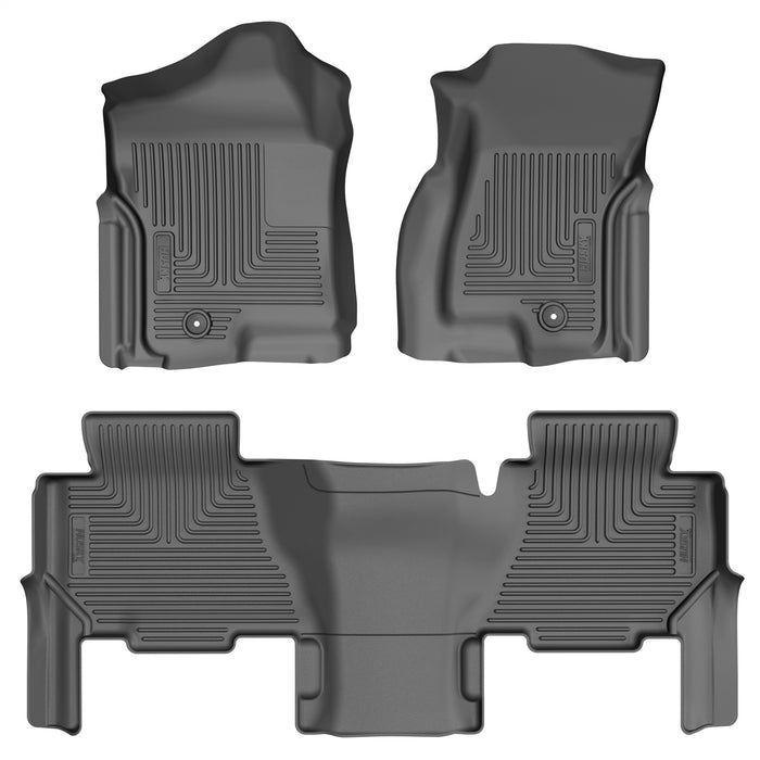Husky Liners 93581 Weatherbeater-Front/2nd Seat Floor Liners for Select Cadillac Escalade ESV, Chevrolet Suburban 1500, Chevrolet Suburban 2500, GMC Yukon XL 1500, GMC Yukon XL