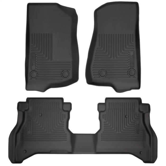 Husky Liners 93681 Weatherbeater-Front/2nd Seat Floor Liners for Select Jeep Gladiator