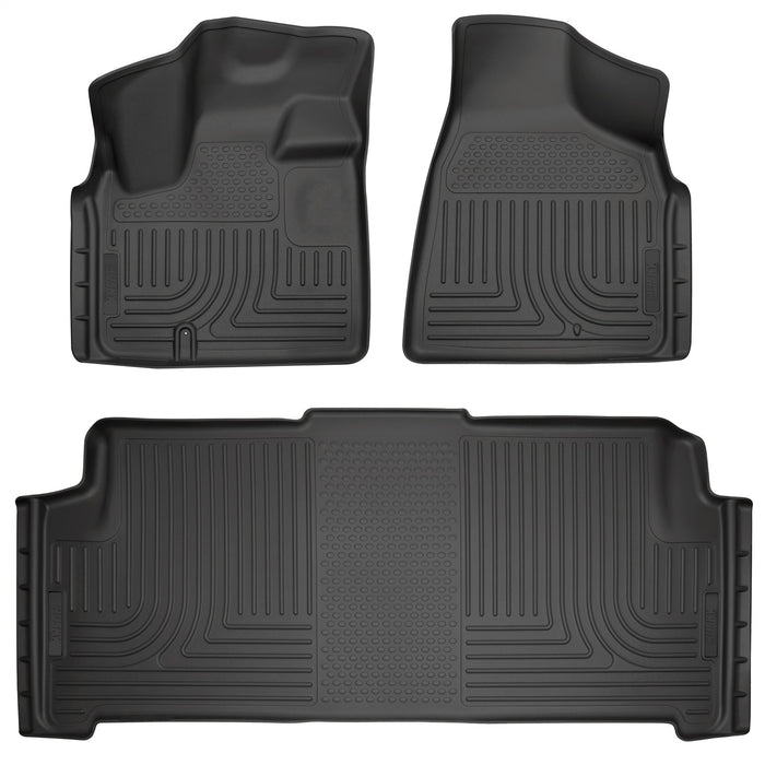 Husky Liners 93691 Weatherbeater-Front/2nd Seat Floor Liners for Select Chrysler Town & Country, Dodge Grand Caravan