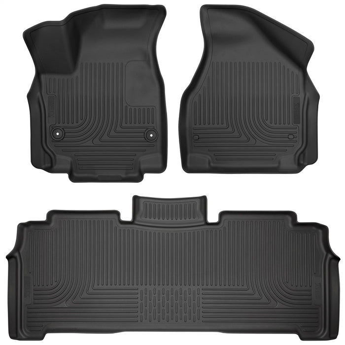 Husky Liners 93771 Weatherbeater-Front/2nd Seat Floor Liners for Select Chrysler Pacifica, Chrysler Voyager