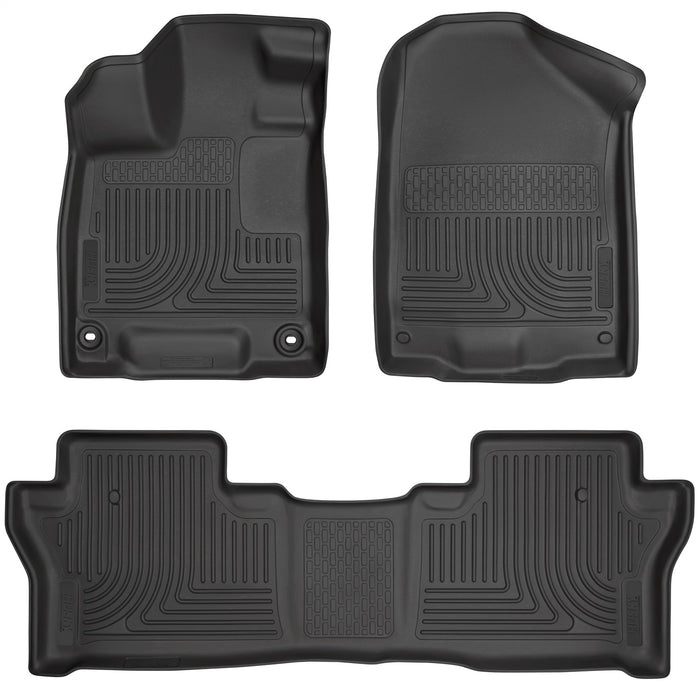 Husky Liners 93781 Weatherbeater-Front/2nd Seat Floor Liners for Select Honda Passport